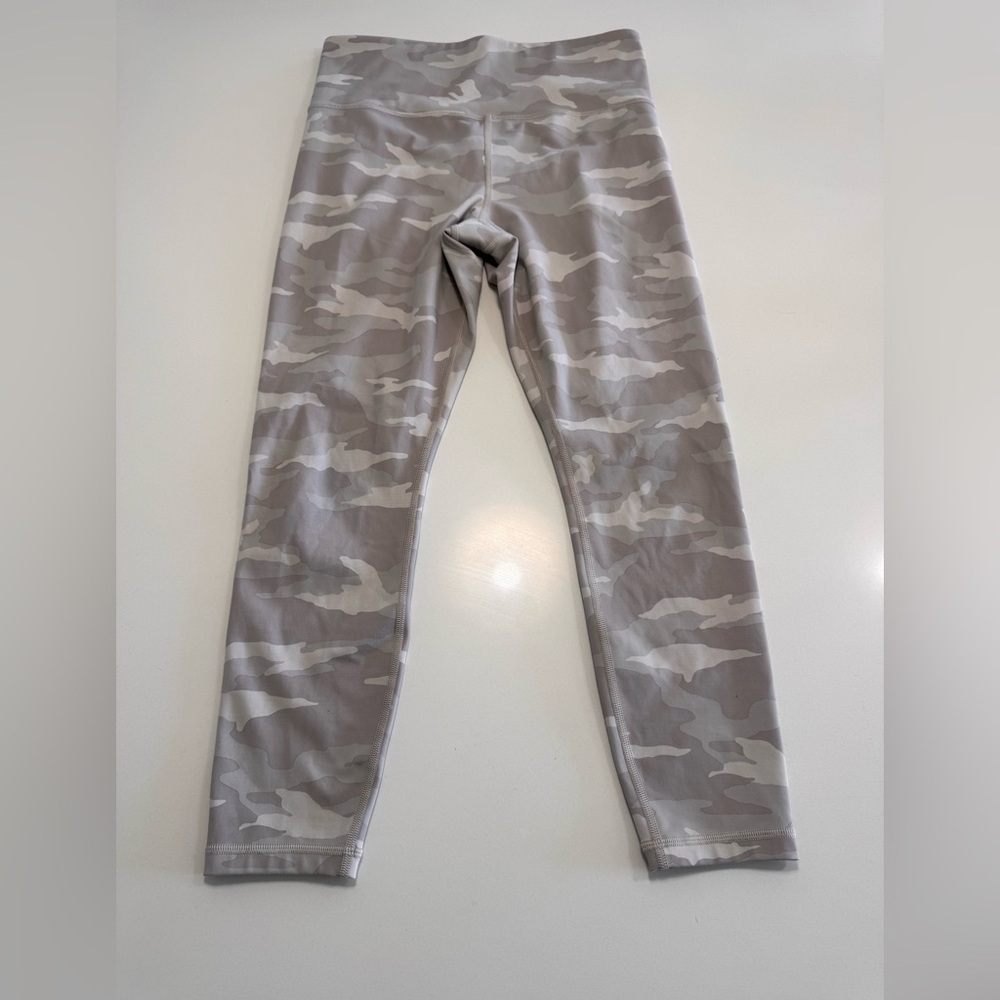 Athleta Elation 7/8 Tight Gray Camo Women's Size Large